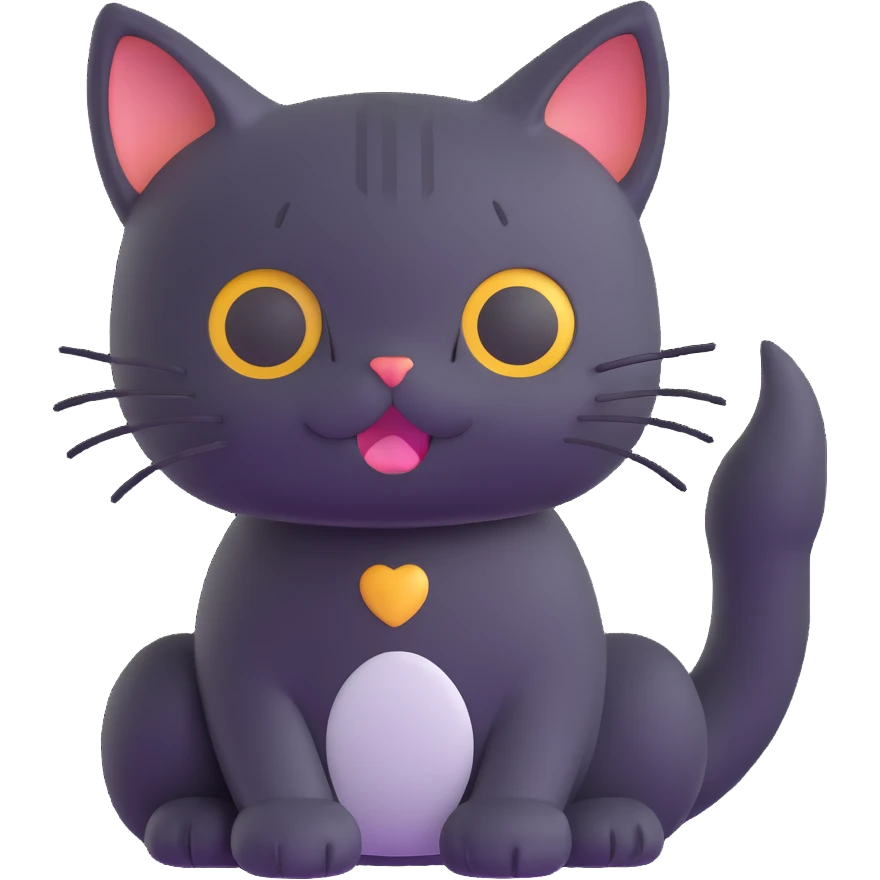 cute and expressive cat emoji