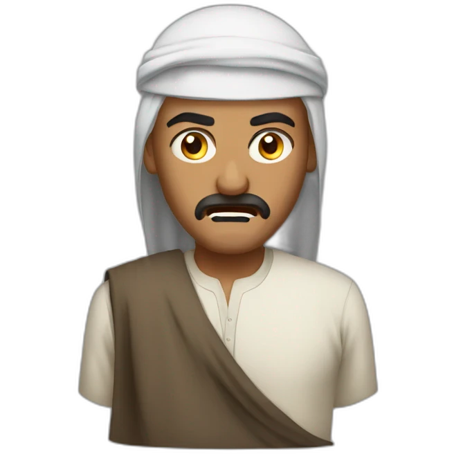 Arabian man angry emoji