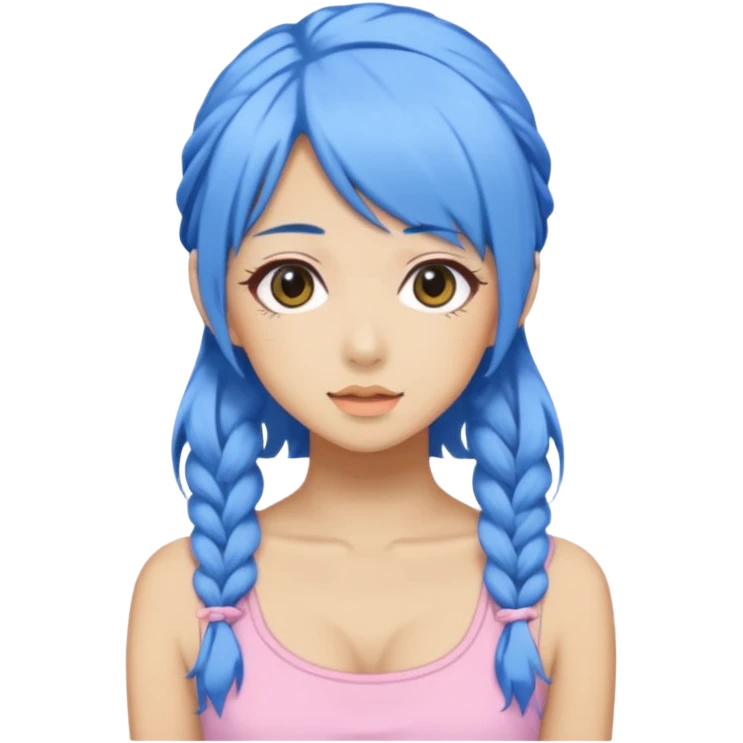 Blue Pastel Gyaru Summer Girl emoji