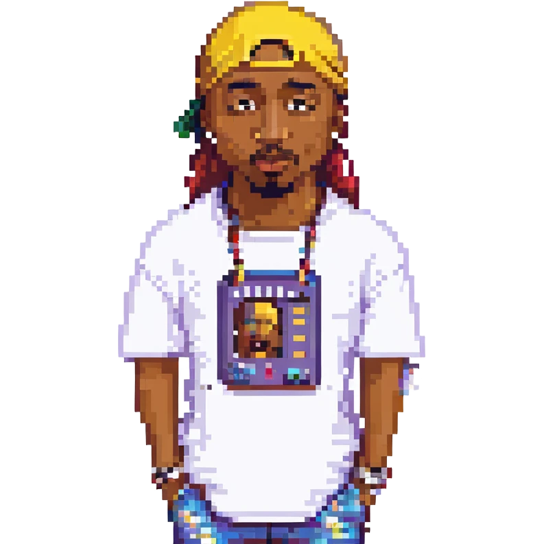 репер 2Pac, no background emoji