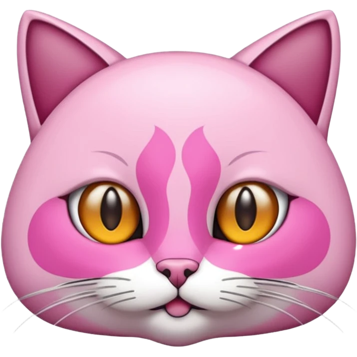 Pembe bir kedi kuyruğu İnce emoji