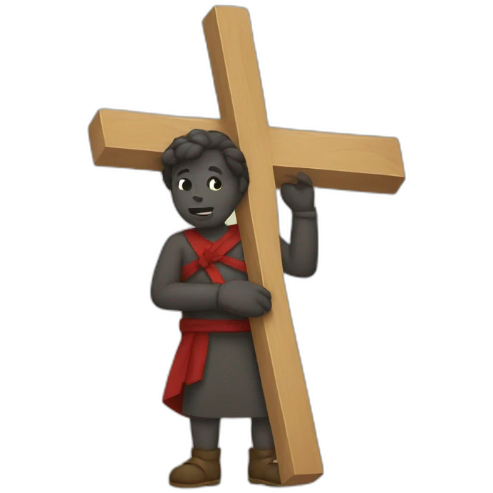 carrying a cross emoji