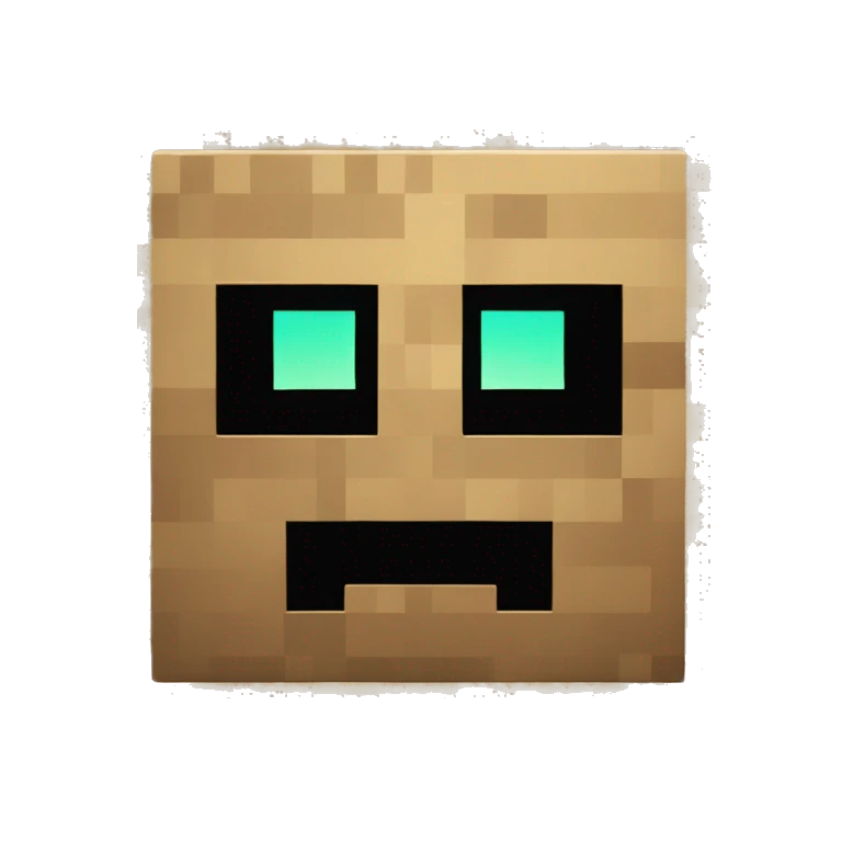 minecraft logo with a creeper face in the middle emoji