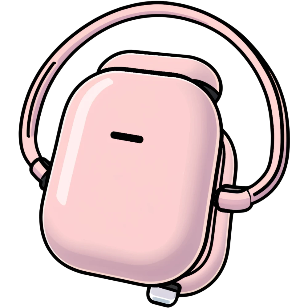 pink AirPods Max headphones emoji