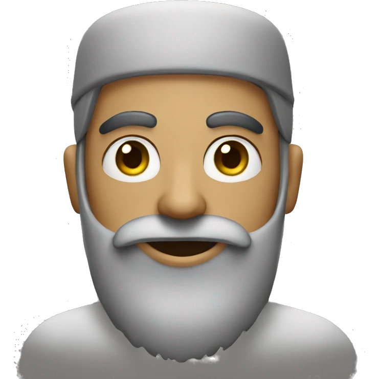 friendly arabic bot with beard  emoji