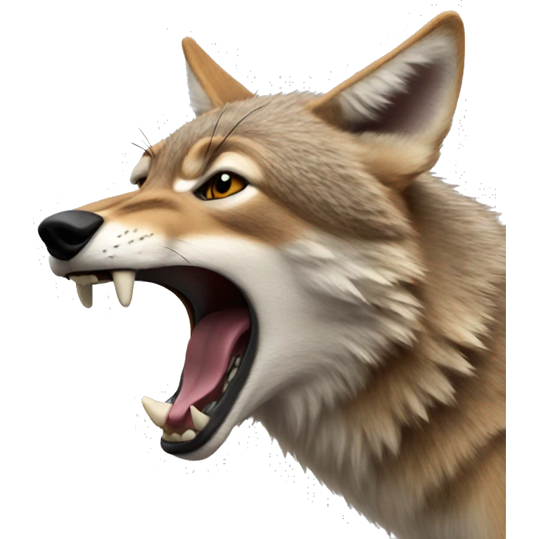 coyote growling  emoji
