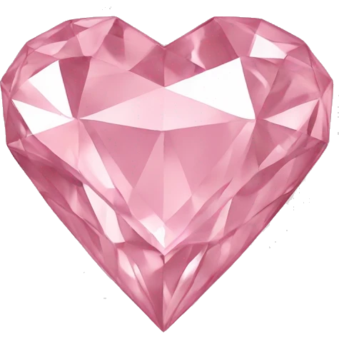 Light pink Diamond heart emoji