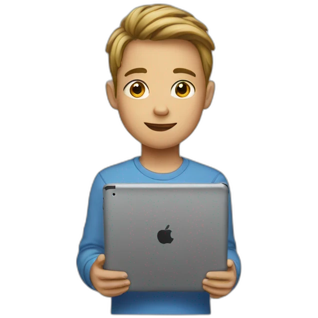 BOY with iPad emoji