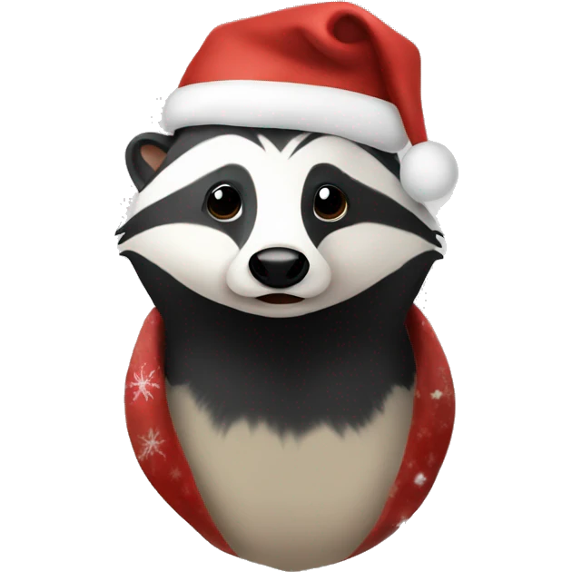 Christmas Badger emoji