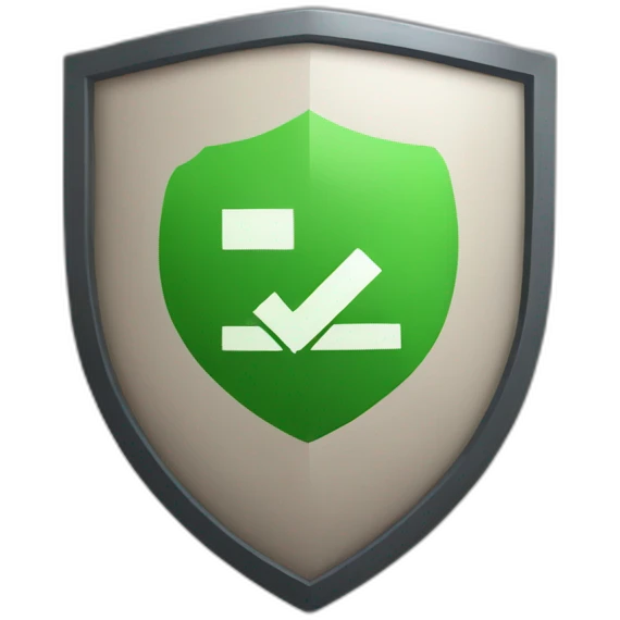 checkmark on shield emoji