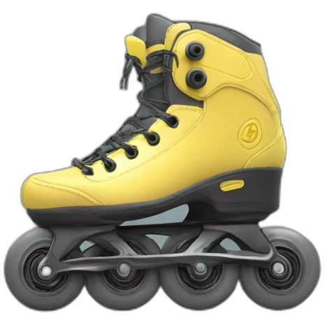 inline skates with two wheels and a flat top emoji