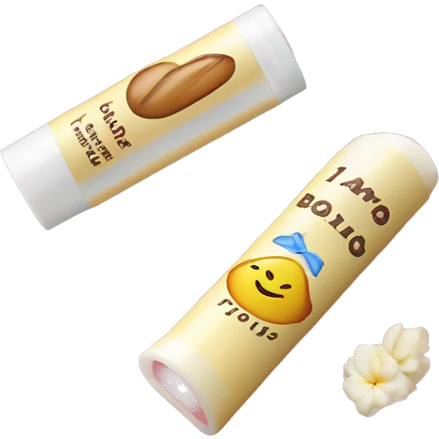 Vanilla lip balm￼ emoji