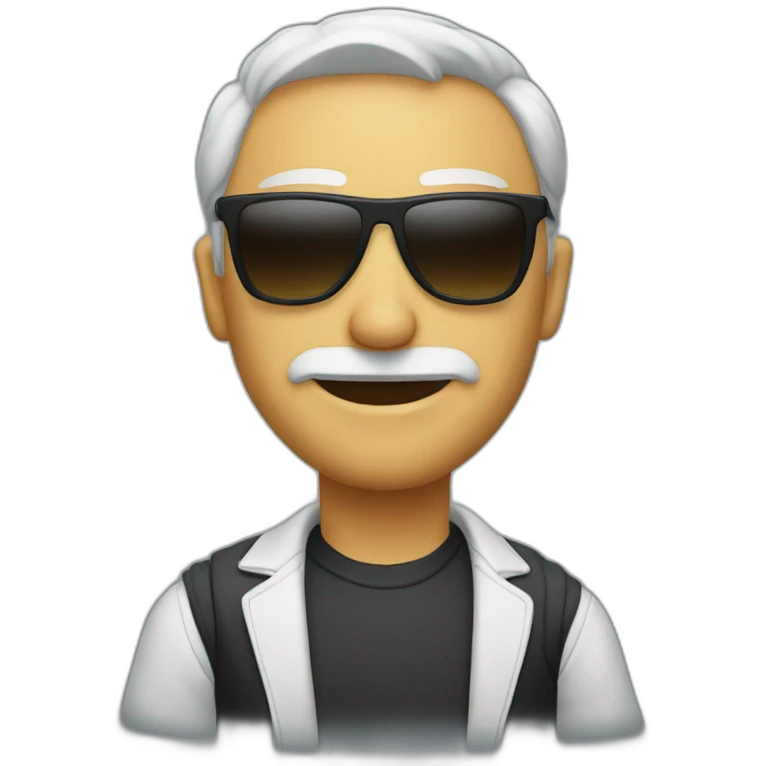 Bruce willes with sunglasses emoji