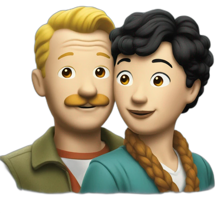 Tintin and milu emoji