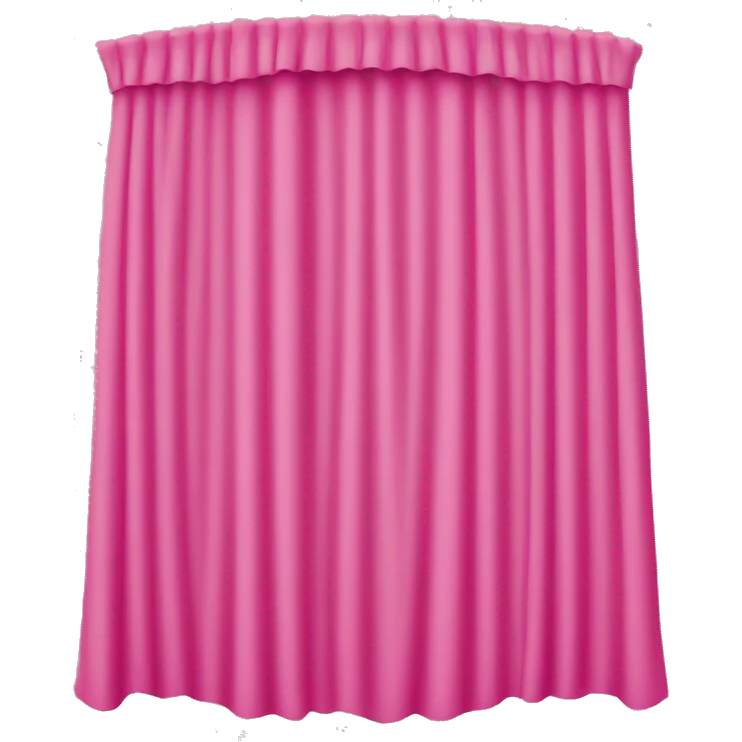 Pink curtain with many vertical folds emoji