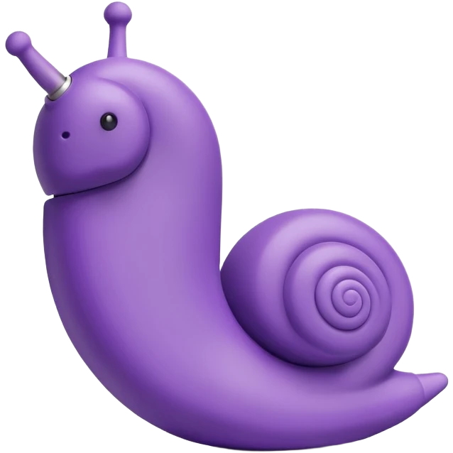 Snail vibe curve vibrator emoji