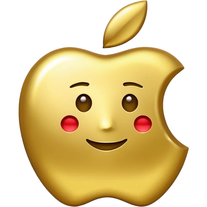 Create a yuan sign emoji in apple emoji style with gold color, no text, just the symbol. emoji