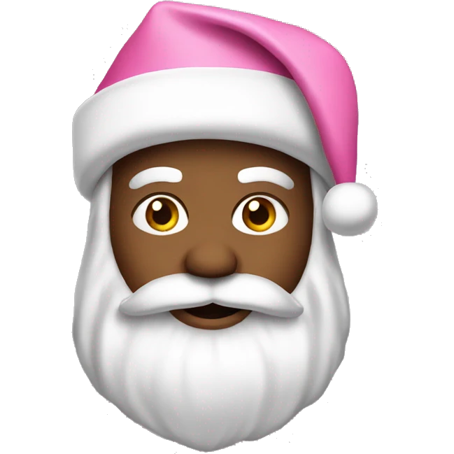 Pink Santa emoji