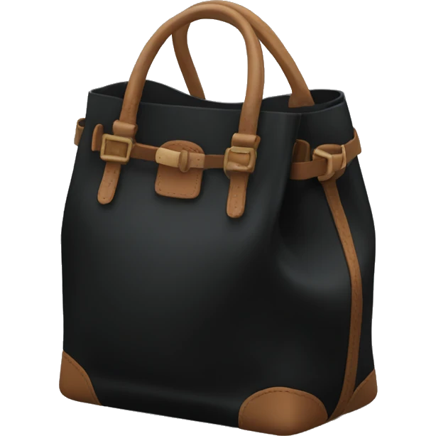 Black birken bag emoji