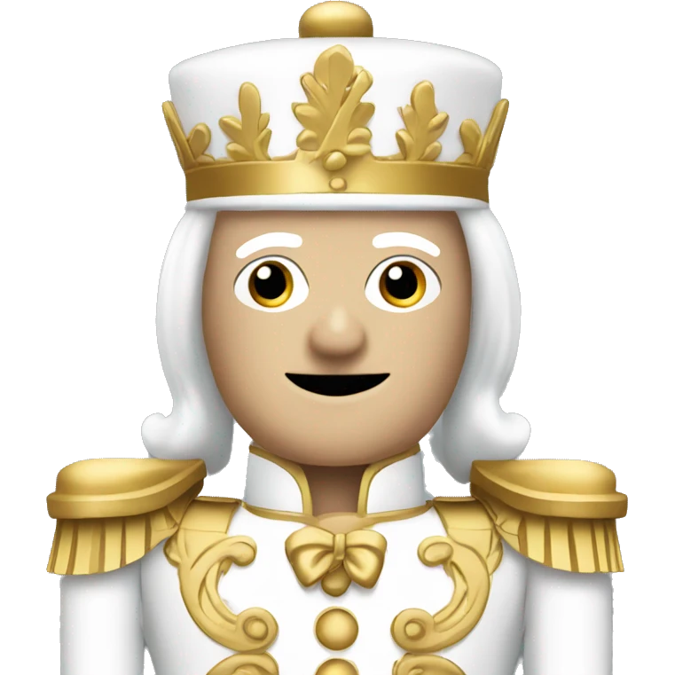 Nutcracker white and gold emoji
