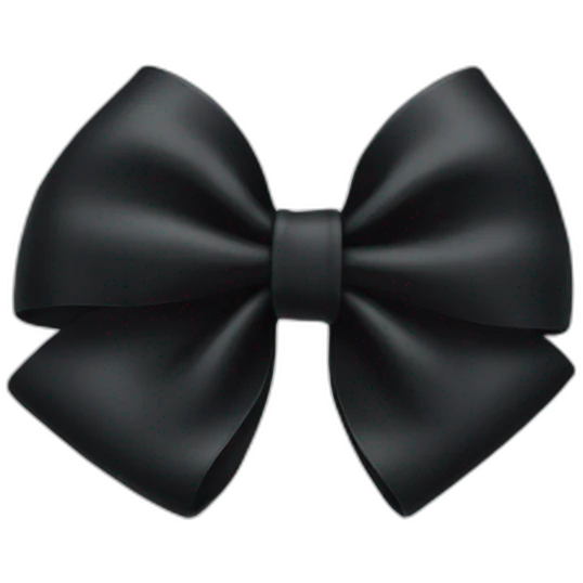 black bow emojie emoji