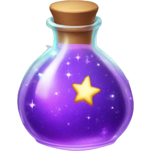 Fairy potion with sparkles  emoji