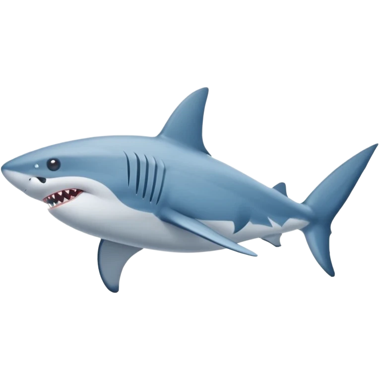 Requin avec trois chaussures nike bleu au pied emoji