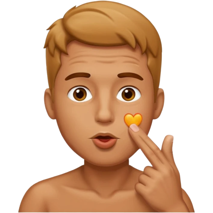 Man blowing kiss emoji