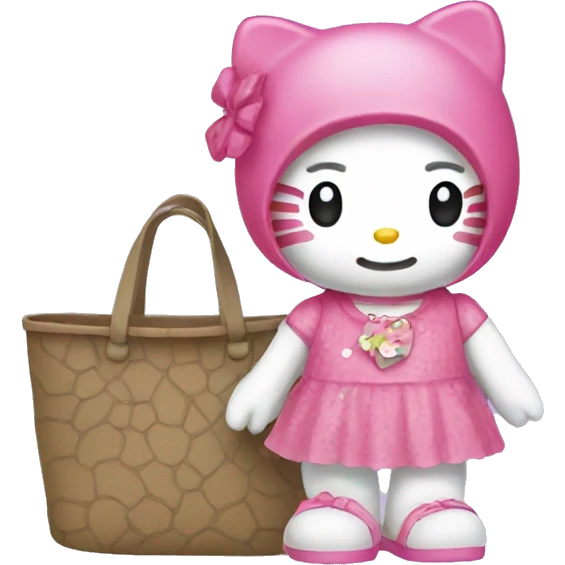 Hello kitty with crocs  emoji