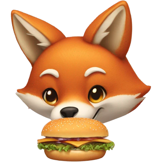 Fox get burger emoji