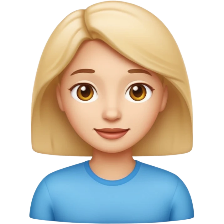 Emoji-style trans character, modern Apple emoji style, friendly and confident expression, clean vector shading, soft lighting, simple background, inclusive design emoji