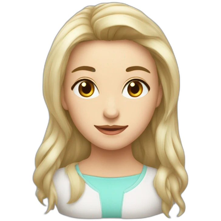 Девушка с рыжими волосами красотка emoji