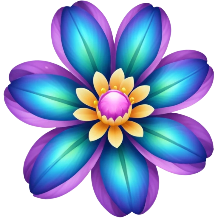 Space-Petalled Flower,  emoji