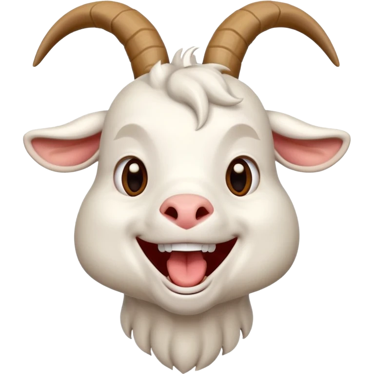 Goat laugh emoji
