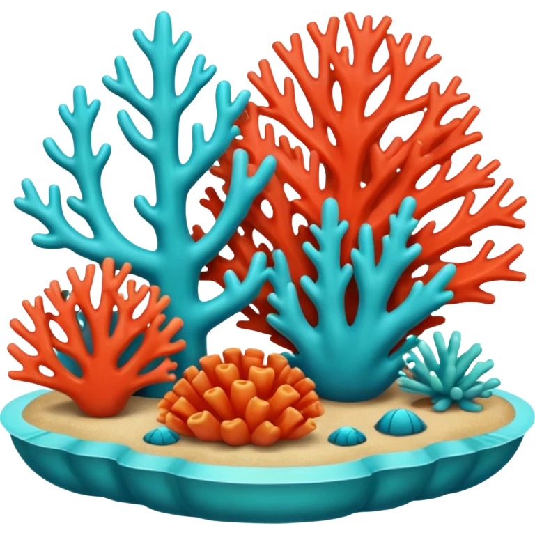 Coral cyan emoji