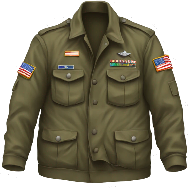 torn dirty military jacket emoji