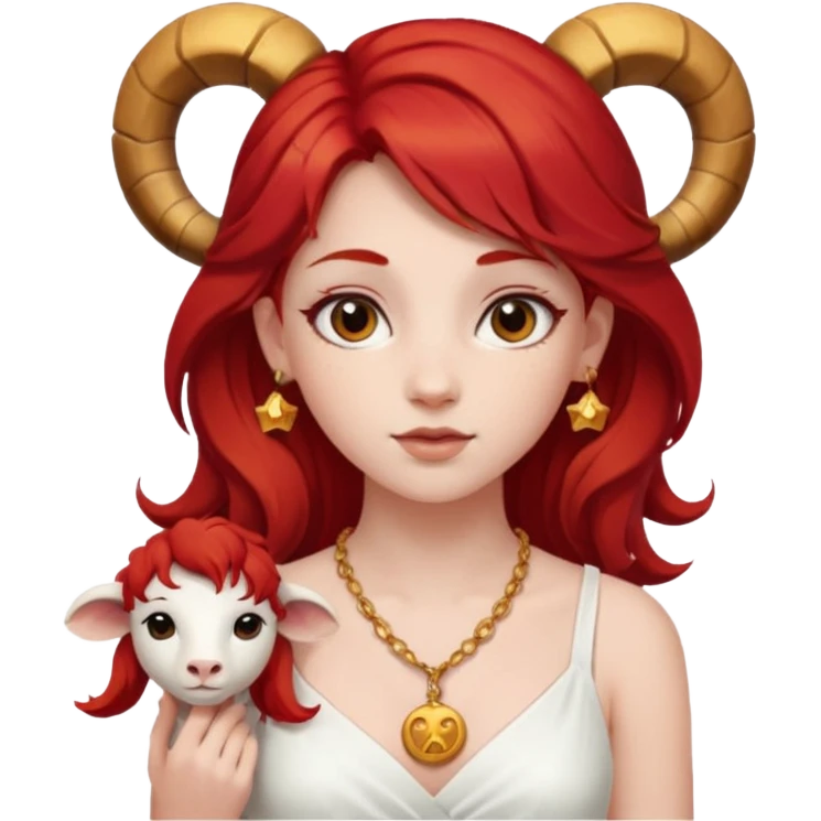 Aries like girl emoji