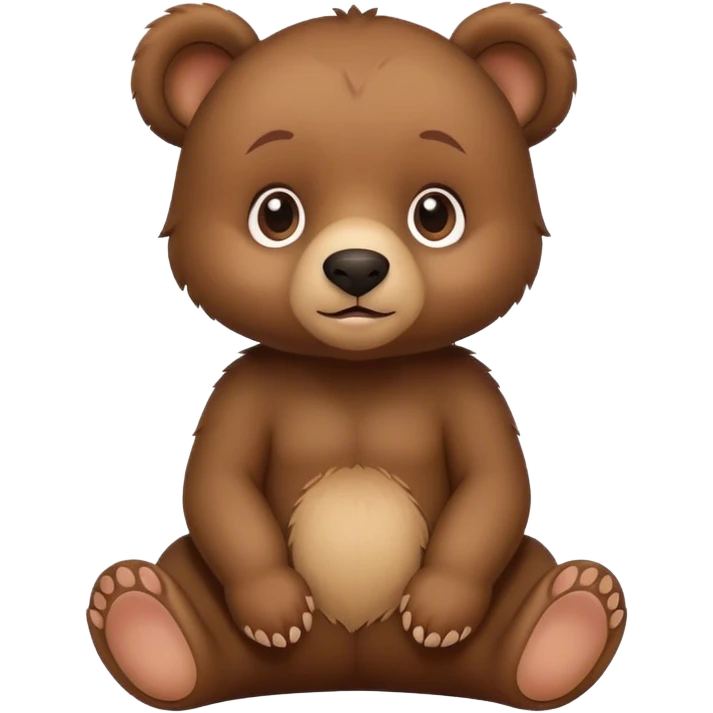 Oso bebe sentando  emoji