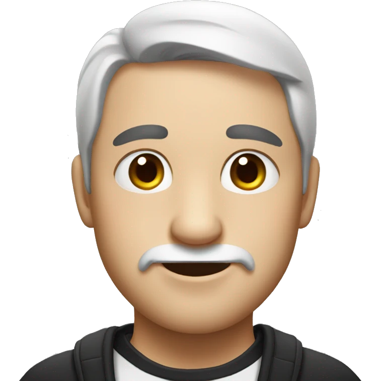 a man looking like a cute panda  emoji