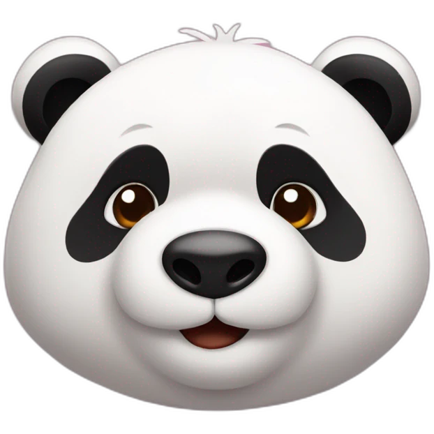 Oso panda enamorado emoji