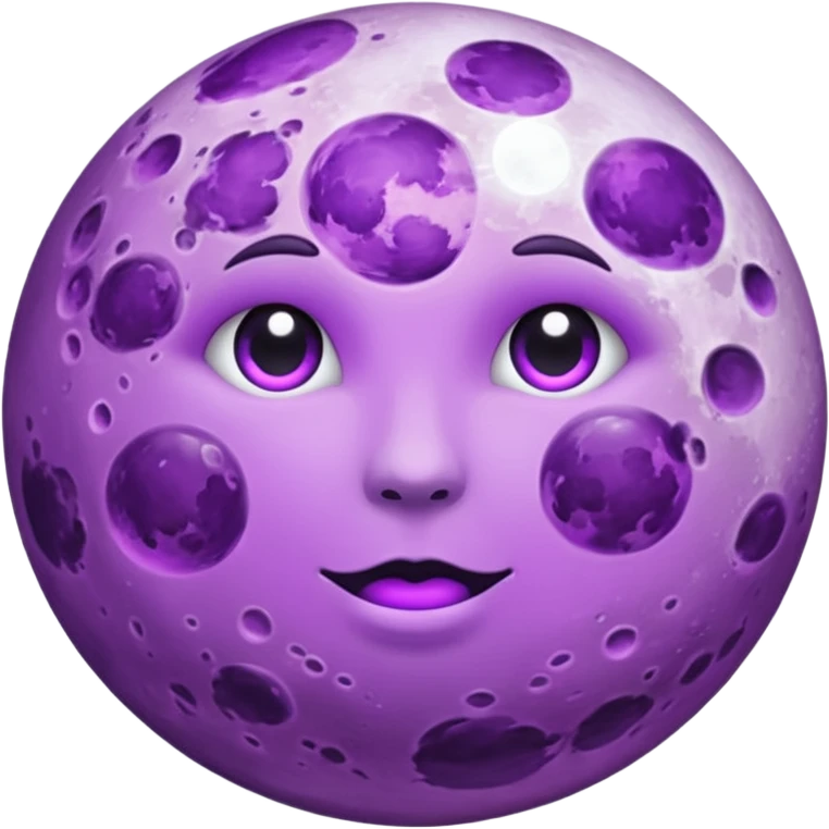 purple full moon emoji