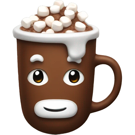 cocoa with marshmallows emoji