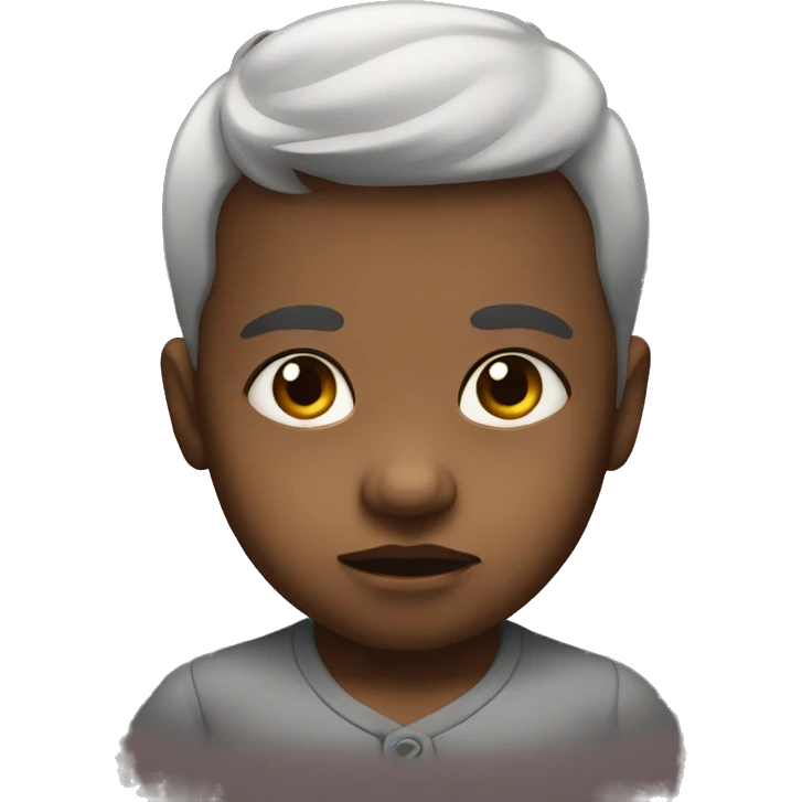 baby with a serious face emoji