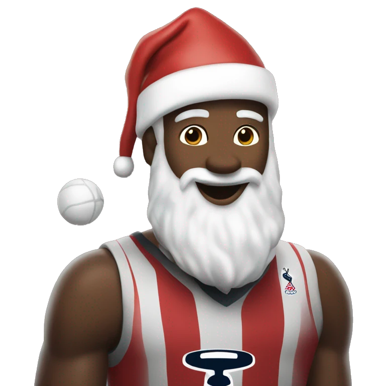 Spurs with Santa  emoji