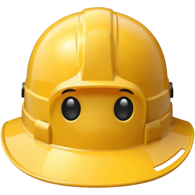 construction hat only, front facing emoji