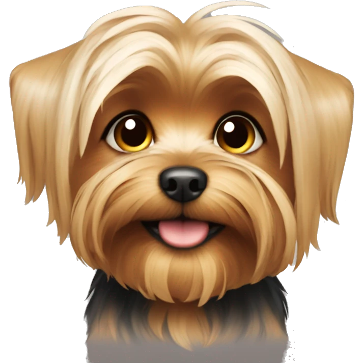 Cute yorki dog  emoji