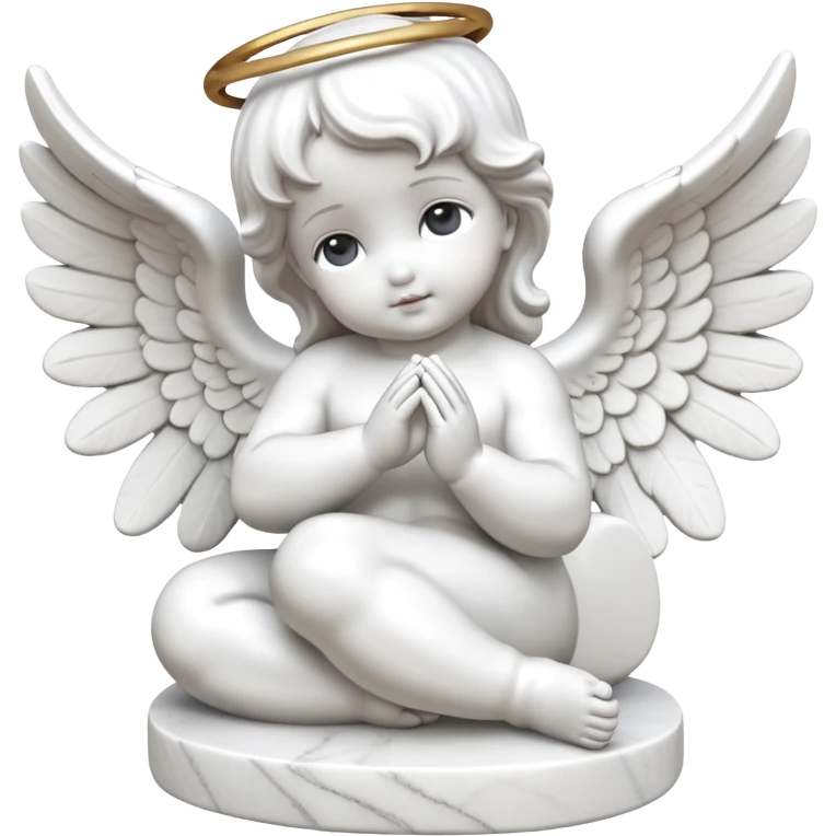 baby angel statue  emoji