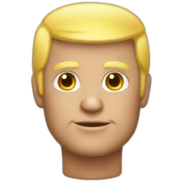 trump-without-hair emoji