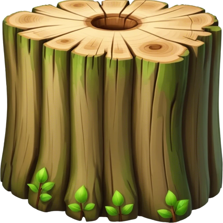 tree trunk block emoji