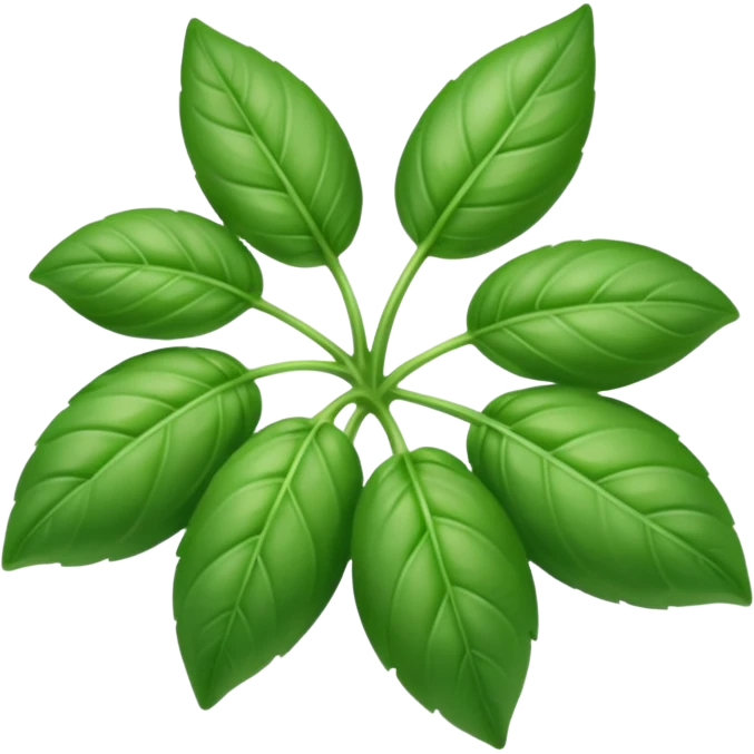 Basil emoji without a pot emoji